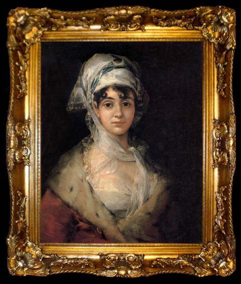 framed  Francisco Jose de Goya Portrait of Antonia Zarate, ta009-2
